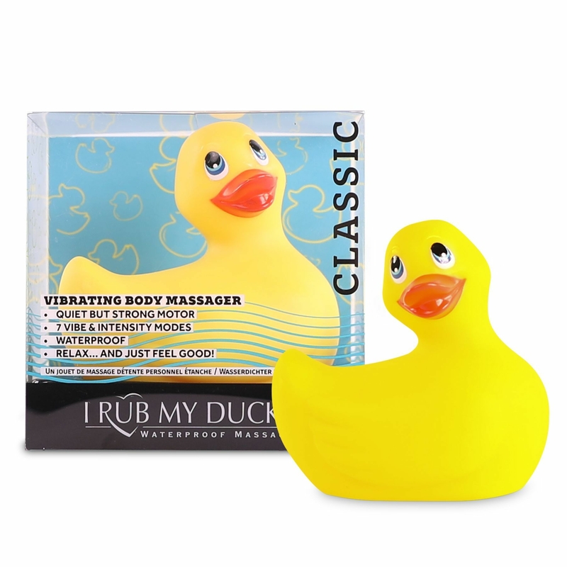 Вибромассажер уточка I Rub My Duckie - Classic Yellow v2.0, скромняжка, фото №3