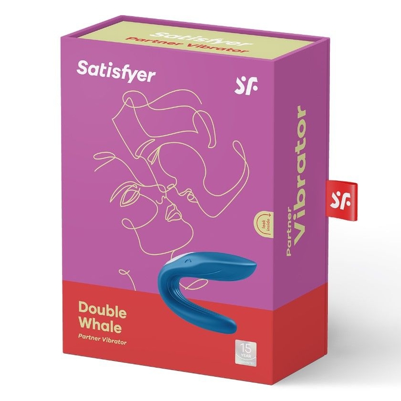 Вибратор для пар Satisfyer Double Whale с двумя моторчиками, фото №3