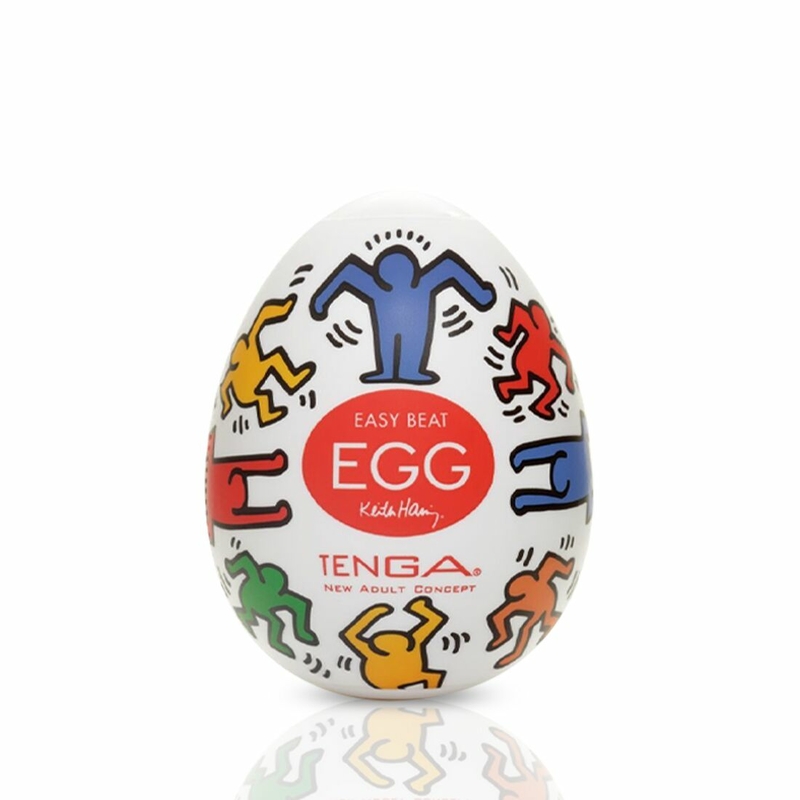 Мастурбатор-яйцо Tenga Keith Haring Egg Dance, numer zdjęcia 2