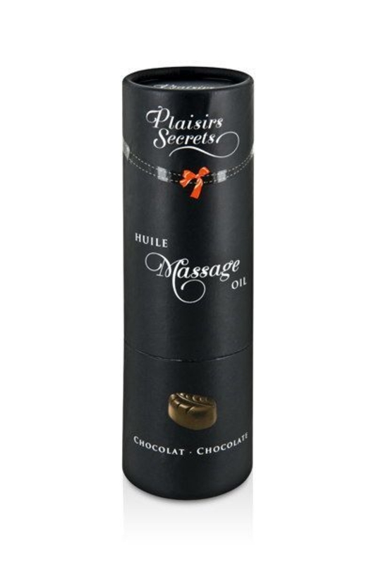 Массажное масло Plaisirs Secrets Chocolate (59 мл) с афродизиаками, съедобное, подарочная упаковка, фото №4