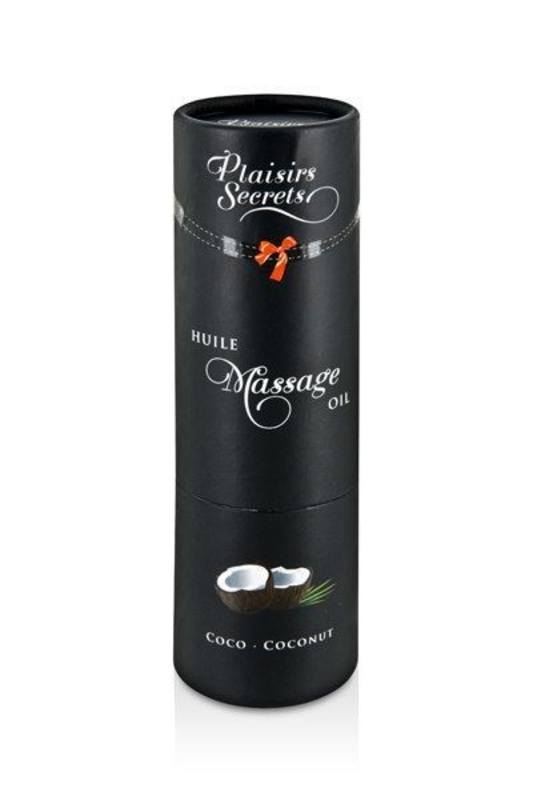 Массажное масло Plaisirs Secrets Coconut (59 мл) с афродизиаками, съедобное, подарочная упаковка, photo number 4