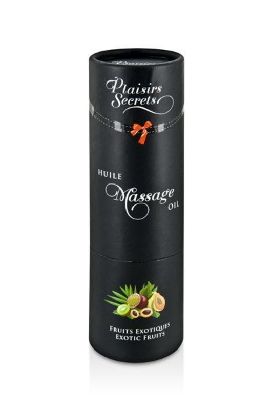 Массажное масло Plaisirs Secrets Exotic Fruits (59мл) с афродизиаками съедобное, подарочная упаковка, photo number 4