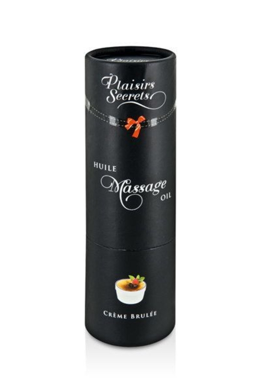 Массажное масло Plaisirs Secrets Creme Brulee (59 мл) с афродизиаками съедобное, подарочная упаковка, фото №4