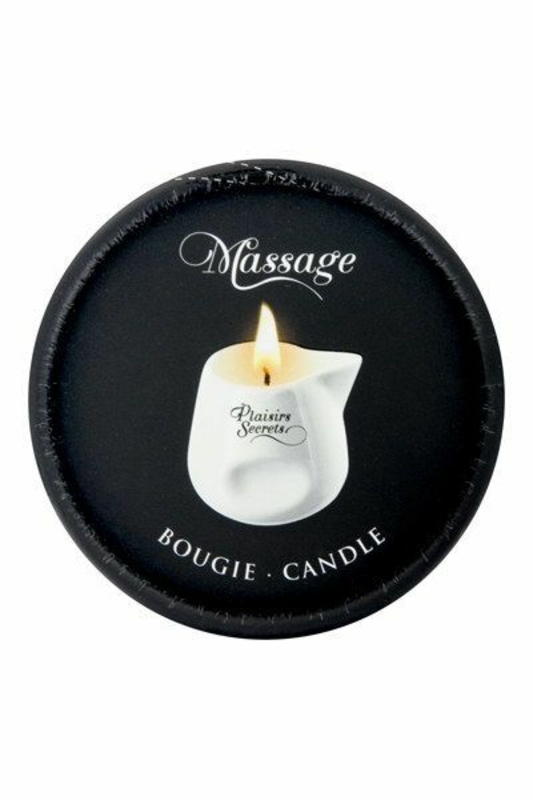 Массажная свеча Plaisirs Secrets Vanilla (80 мл) подарочная упаковка, керамический сосуд, фото №3