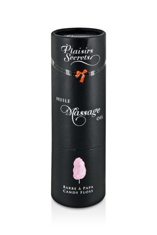 Массажное масло Plaisirs secrets Candy Floss (59 мл) с афродизиаками, съедобное, подарочная упаковка, photo number 4