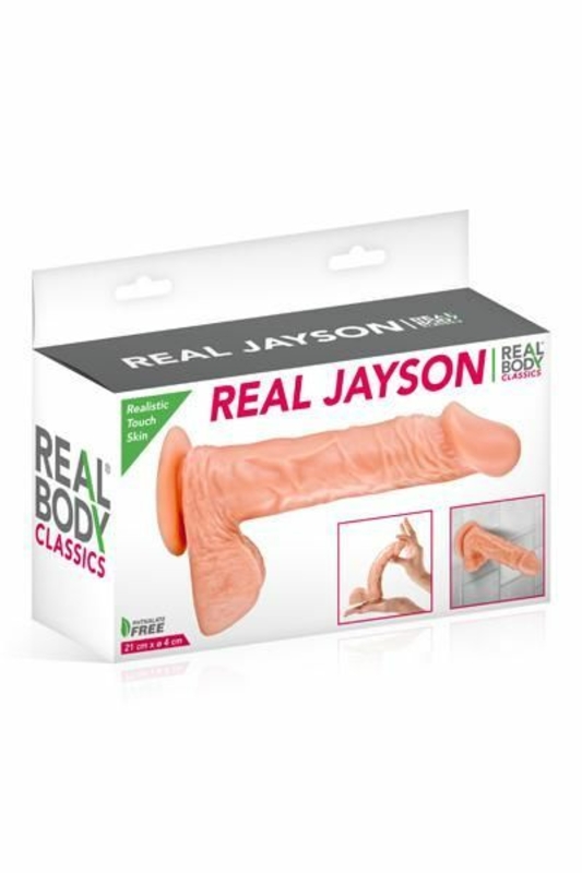 Фаллоимитатор Real Body - Real Jayson Flesh, TPE, диаметр 4см, фото №4