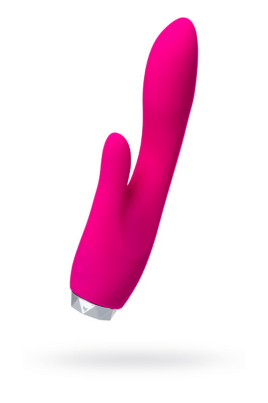 Wibrator z klitoralnym stymulantem L ' Nebutal, silikon, różowy, 18 cm