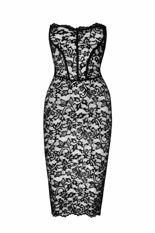 Платье Noir Handmade F301 Catalyst lace up midi dress - M, numer zdjęcia 6