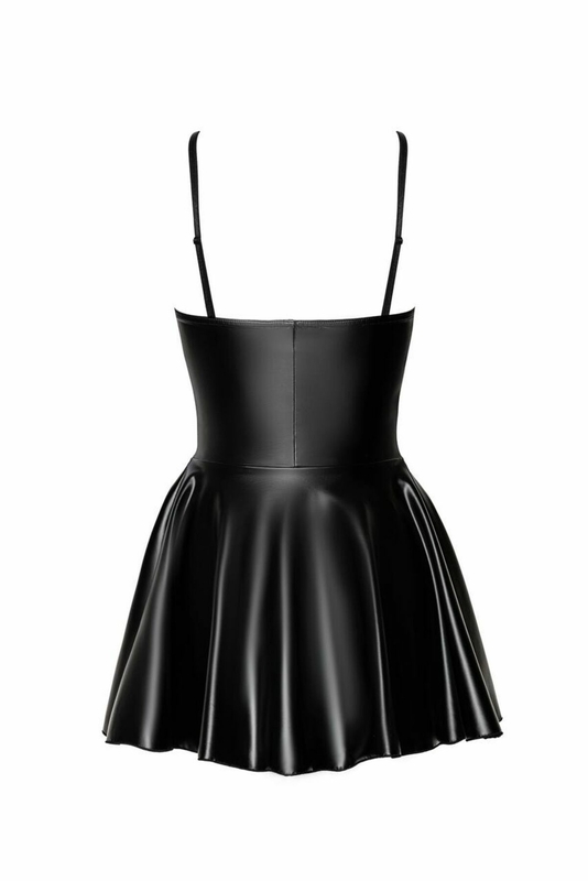Платье Noir Handmade F308 Dreamer wetlook corset mini dress with front zipper - S, фото №7