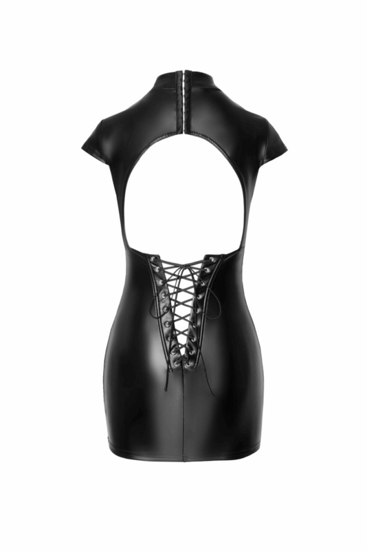 Платье Noir Handmade F309 Fantasy wetlook mini dress with lace up back - XL, numer zdjęcia 6
