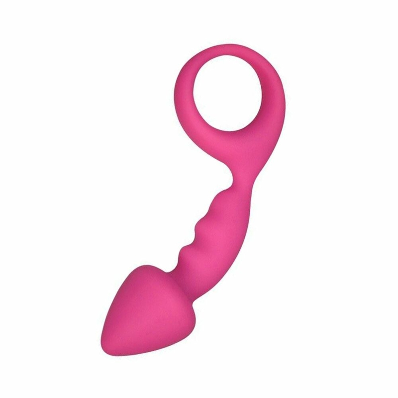 Анальная пробка Adrien Lastic Budy Pink со стимулирующей ножкой, макс. диаметр 2,5см, numer zdjęcia 2