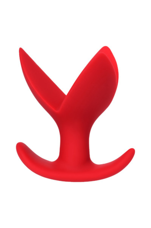Расширяющая анальная пробка ToDo By Toyfa Flower, силикон, красная, 9 см, ø 6 см