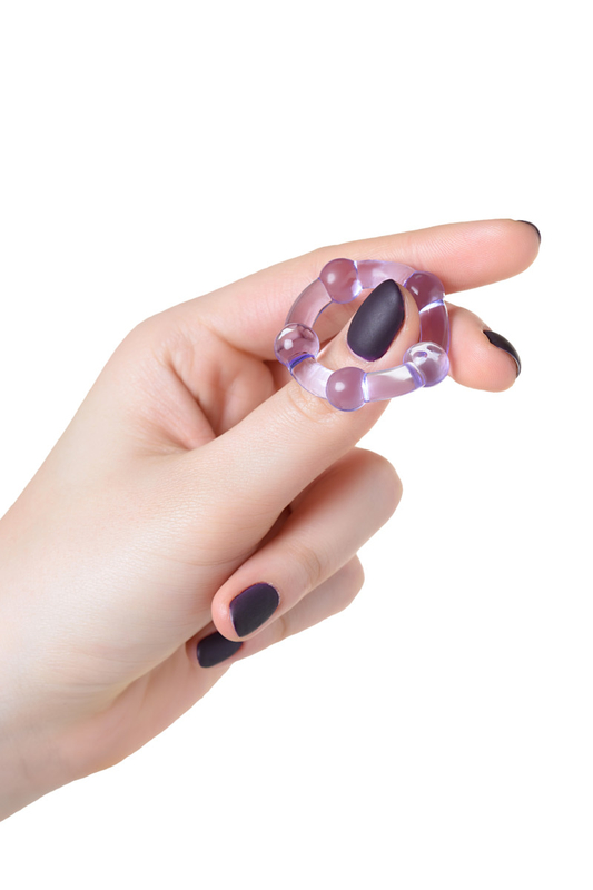 Эрекционное кольцо Toyfa A-Toys, силикон, фиолетовое, фото №3