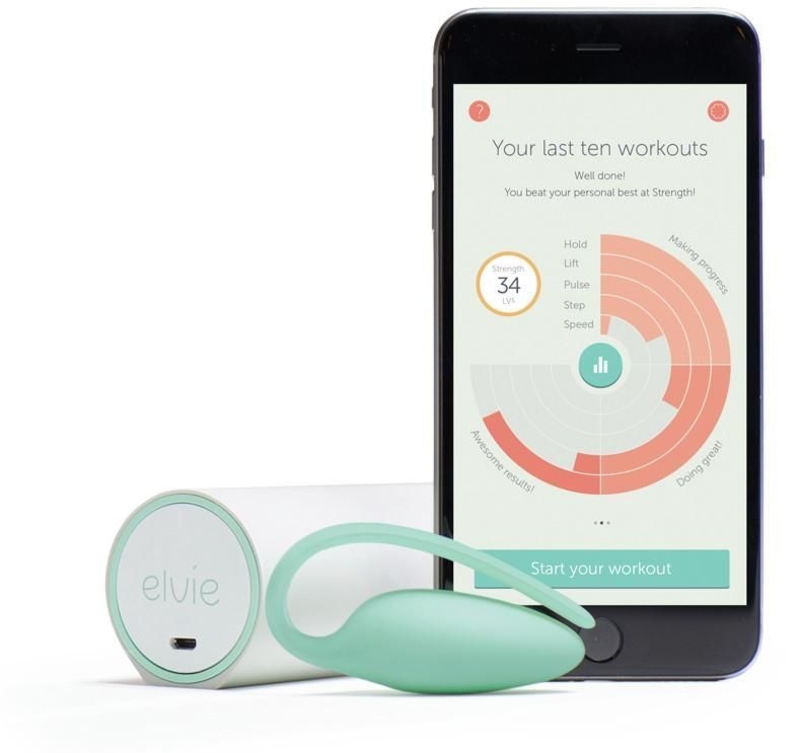 Премиум тренажер Кегеля Elvie Exercise Tracker, индукционная зарядка, PRO-приложение, без вибрации, фото №2