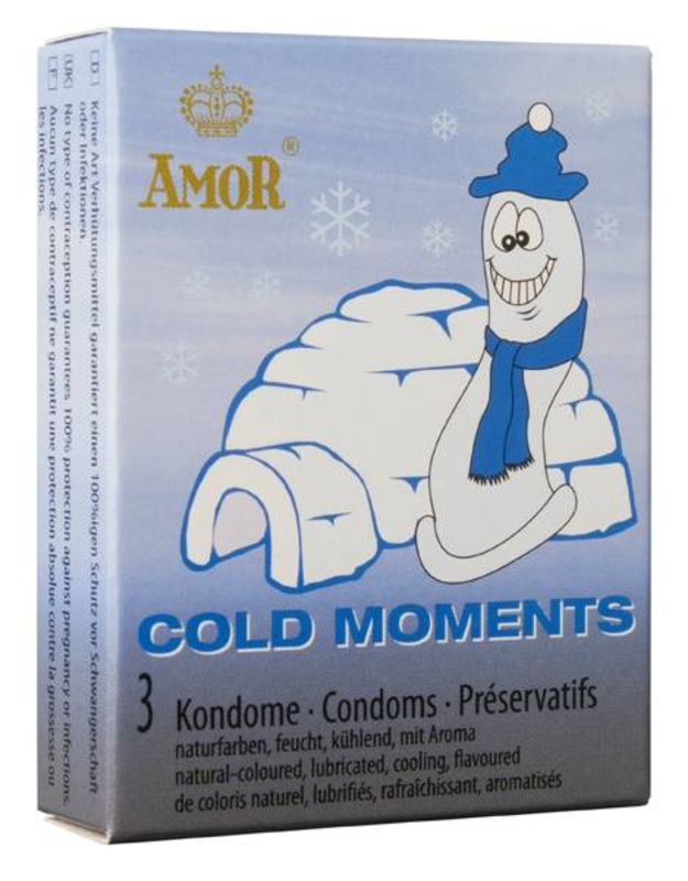Презервативы - Amor Cold Moments, 3 шт.