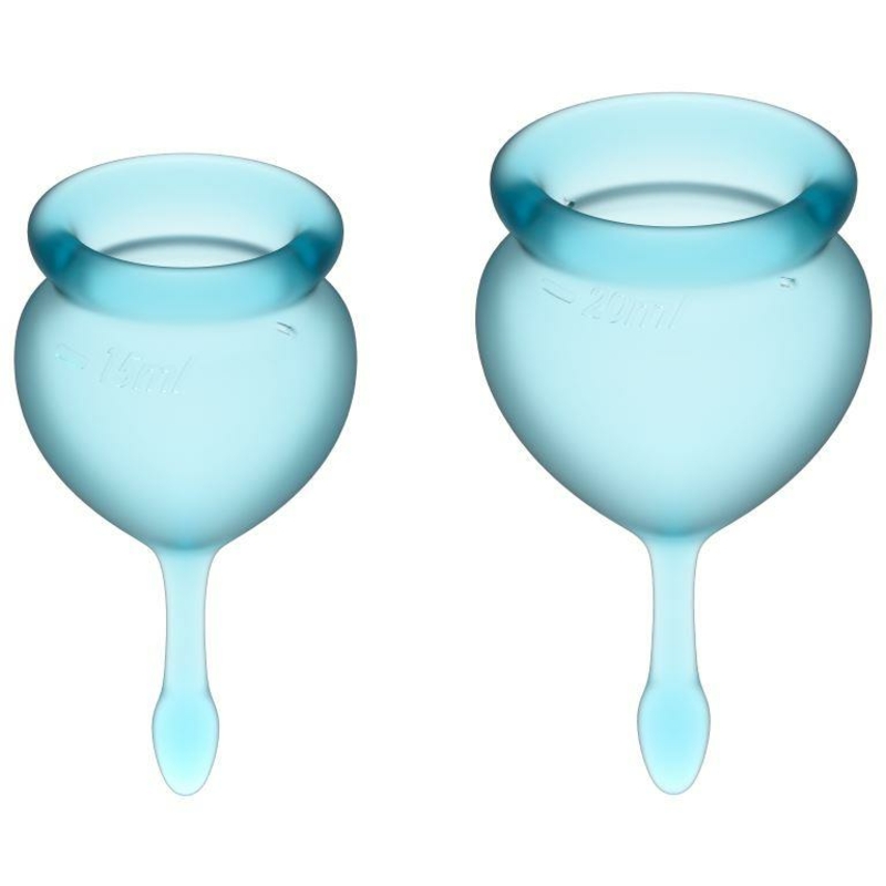 Менструальні чаші - Satisfyer Feel Good Llight Blue, фото №2