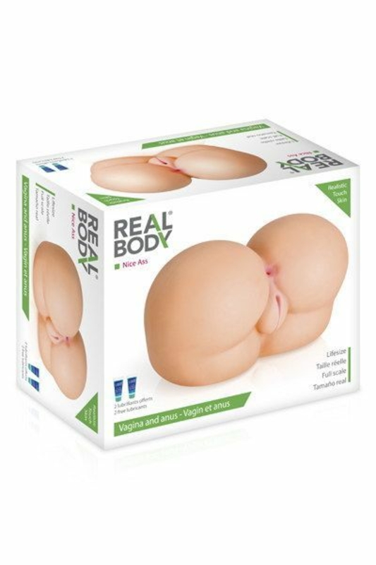 Мастурбатор-попка Real Body — Nice Ass, два входа: вагина и попка, фото №4
