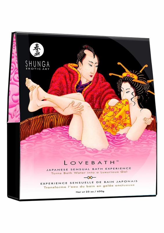 Гель для ванны Shunga LOVEBATH – Dragon Fruit 650 г, делает воду ароматным желе со SPA-эффектом