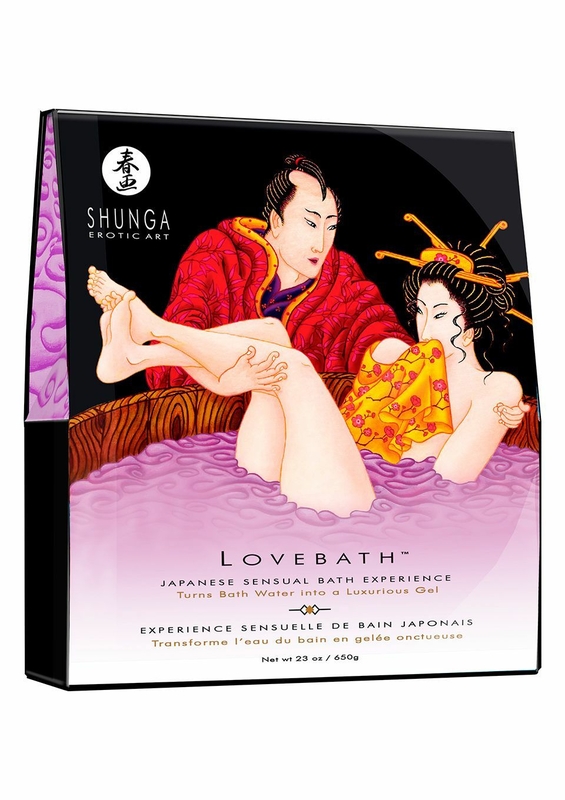 Гель для ванны Shunga LOVEBATH – Sensual Lotus 650 г, делает воду ароматным желе со SPA-эффектом