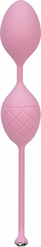 Роскошные вагинальные шарики PILLOW TALK - Frisky Pink с кристаллом, диаметр 3,2см, вес 49-75гр, photo number 7