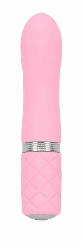 Роскошный вибратор PILLOW TALK - Flirty Pink с кристаллом Сваровски, гибкая головка, photo number 2