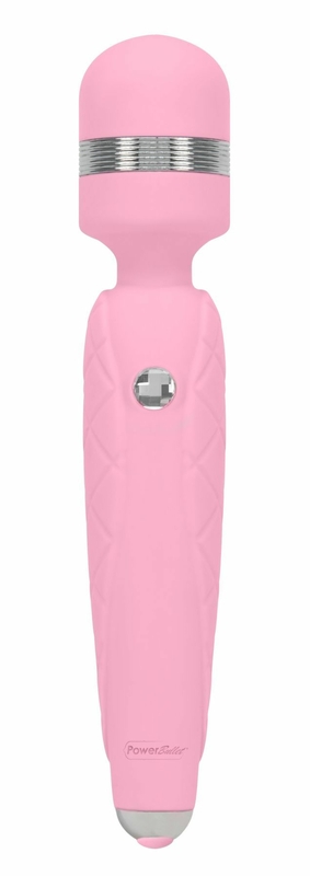 Роскошный вибромассажер PILLOW TALK - Cheeky Pink с кристаллом Swarovsky, плавное повышение мощности, photo number 2