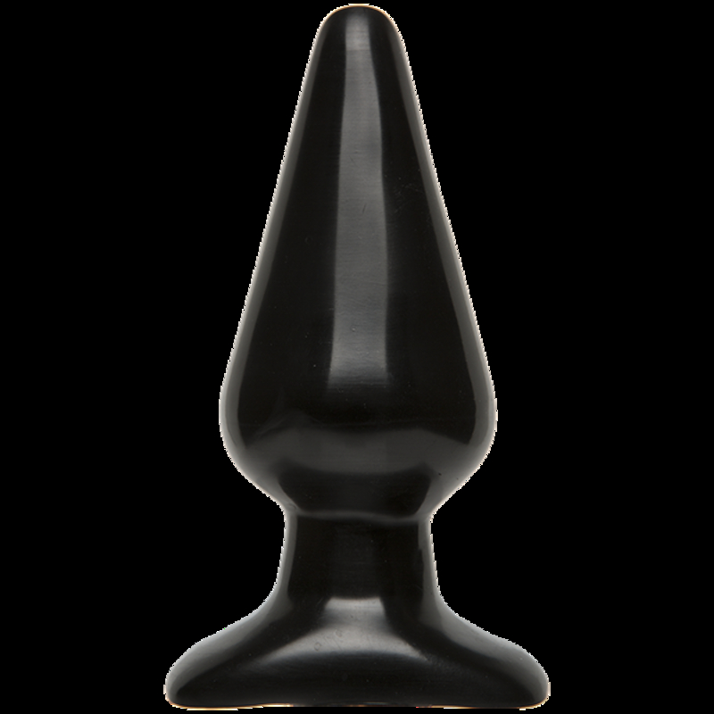 Анальная пробка Doc Johnson Smooth Classic Large - Black, макс. диаметр 5,7см, фото №2