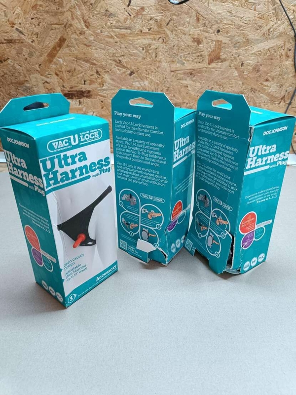 Трусики для страпона Doc Johnson Ultra Harness with Plug (мятая упаковка!!!), фото №3