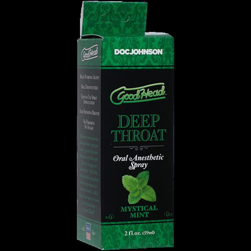 Спрей для минета Doc Johnson GoodHead DeepThroat Spray – Mystical Mint 59 мл для глубокого минета, numer zdjęcia 3