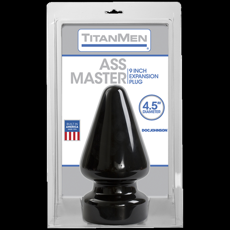 Пробка для фистинга Doc Johnson Titanmen Tools - Butt Plug - 4.5 Inch Ass Master, диаметр 11,7см, numer zdjęcia 3