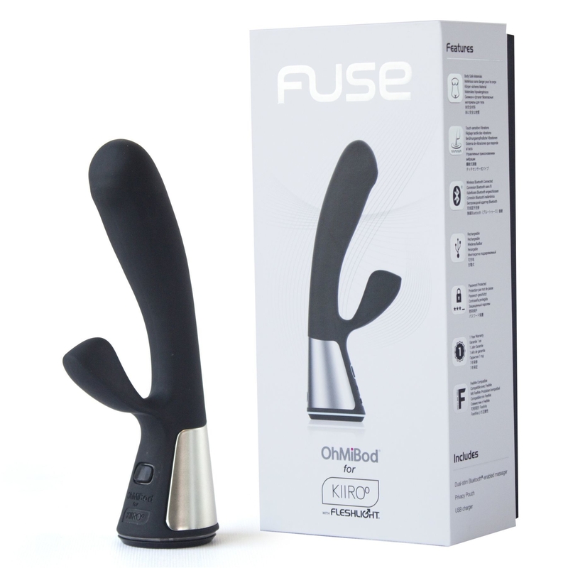 Интерактивный вибратор-кролик Ohmibod Fuse for Kiiroo Black, фото №4