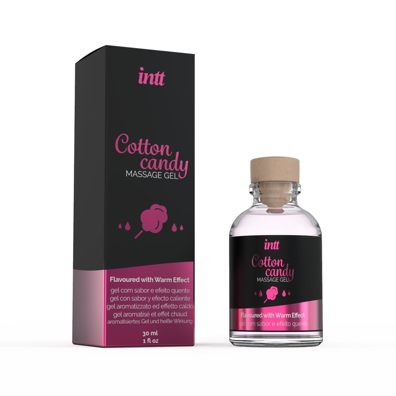 Массажный гель для интимных зон Intt Cotton Candy (30 мл) разогревающий, фото №2