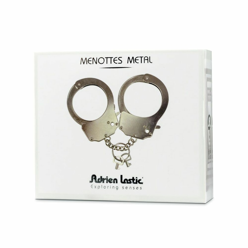Наручники металлические Adrien Lastic Handcuffs Metallic (полицейские), фото №5