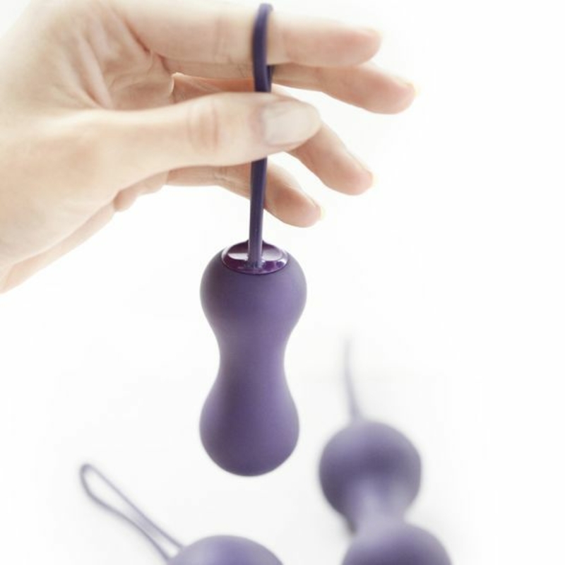 Набор вагинальных шариков Je Joue - Ami Purple, диаметр 3,8-3,3-2,7см, вес 54-71-100гр, numer zdjęcia 4
