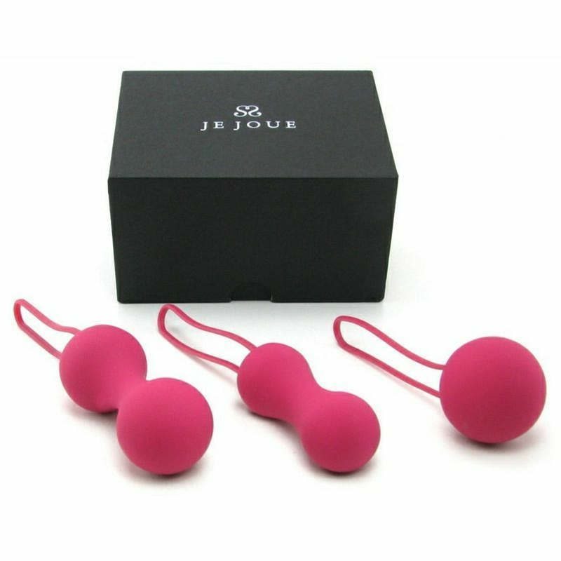 Набор вагинальных шариков Je Joue - Ami Fuchsia, диаметр 3,8-3,3-2,7см, вес 54-71-100гр, фото №5