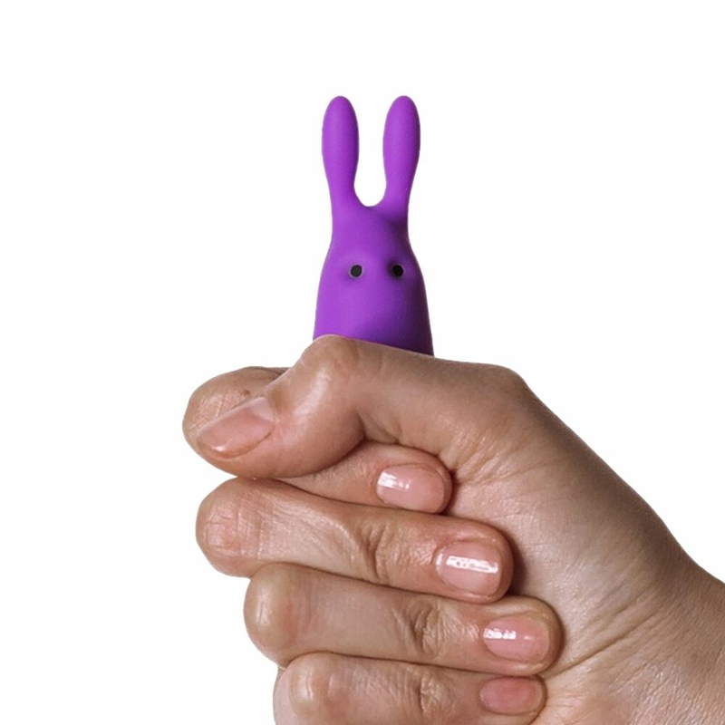 Вибропуля Adrien Lastic Pocket Vibe Rabbit Purple со стимулирующими ушками, numer zdjęcia 5