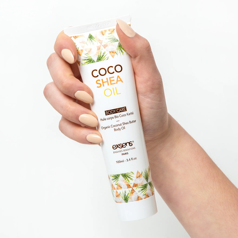 Органическое кокосовое масло карите (ши) для тела EXSENS Coco Shea Oil 100 мл, сертификат ECOCERT, photo number 3