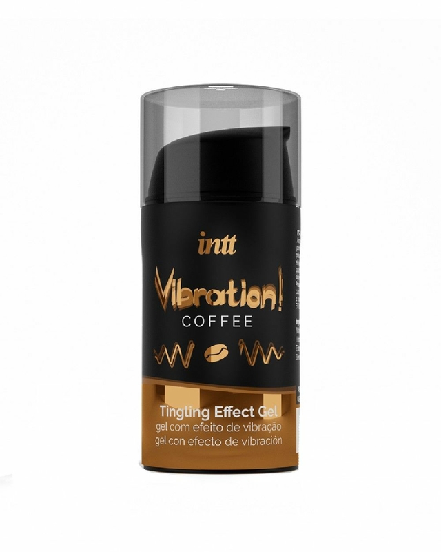 Жидкий вибратор Intt Vibration Coffee (15 мл), густой гель, очень вкусный, действует до 30 минут, photo number 2