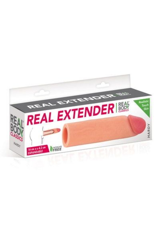 Насадка на член Real Body - Real Extender HARDY с открытой головкой, фото №4