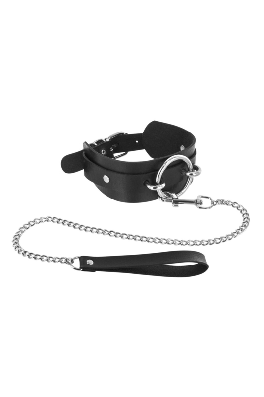 Ошейник с большим кольцом и с поводком Fetish Tentation Ring and Leash, numer zdjęcia 3