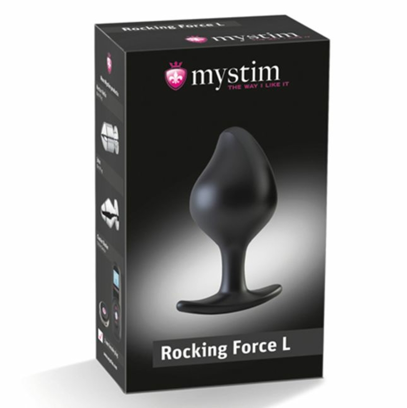 Силиконовая анальная пробка Mystim Rocking Force L для электростимулятора, диаметр 4,7см, фото №7