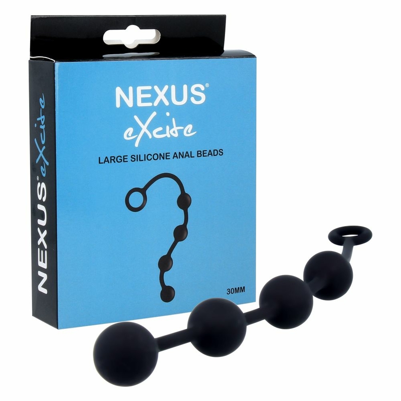 Анальные шарики Nexus Excite Large Anal Beads, силикон, макс. диаметр 3 см, фото №4