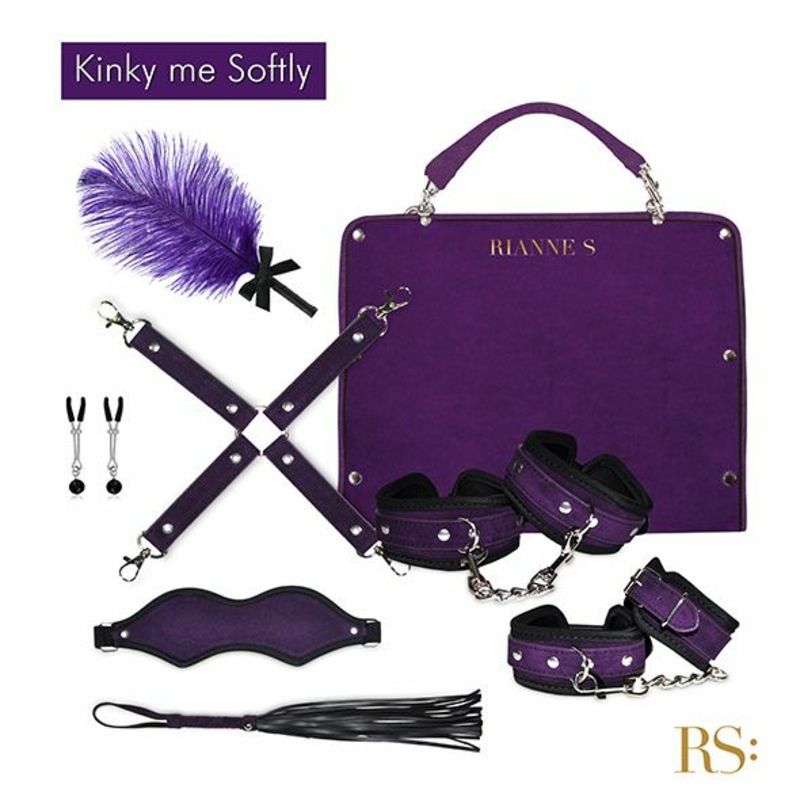 Подарочный набор для BDSM RIANNE S - Kinky Me Softly Purple: 8 предметов для удовольствия, numer zdjęcia 2