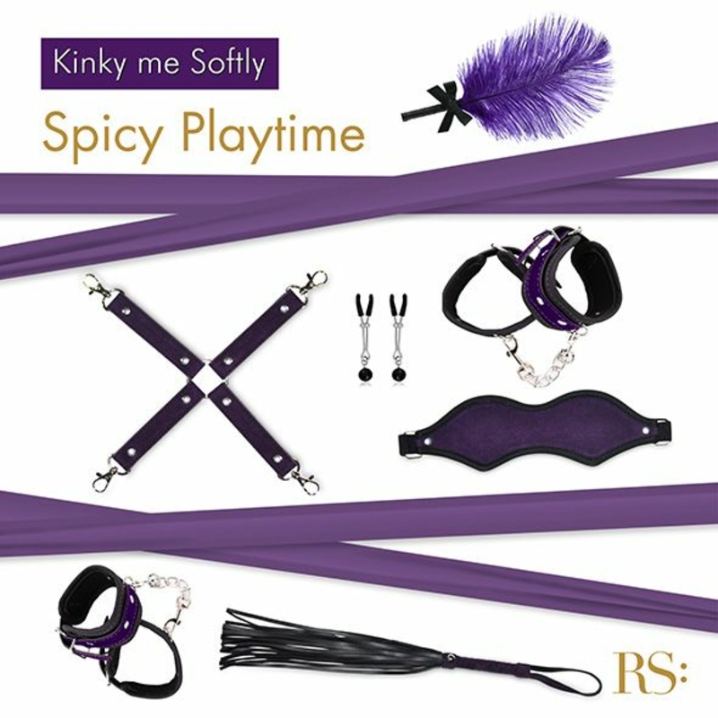 Подарочный набор для BDSM RIANNE S - Kinky Me Softly Purple: 8 предметов для удовольствия, photo number 3
