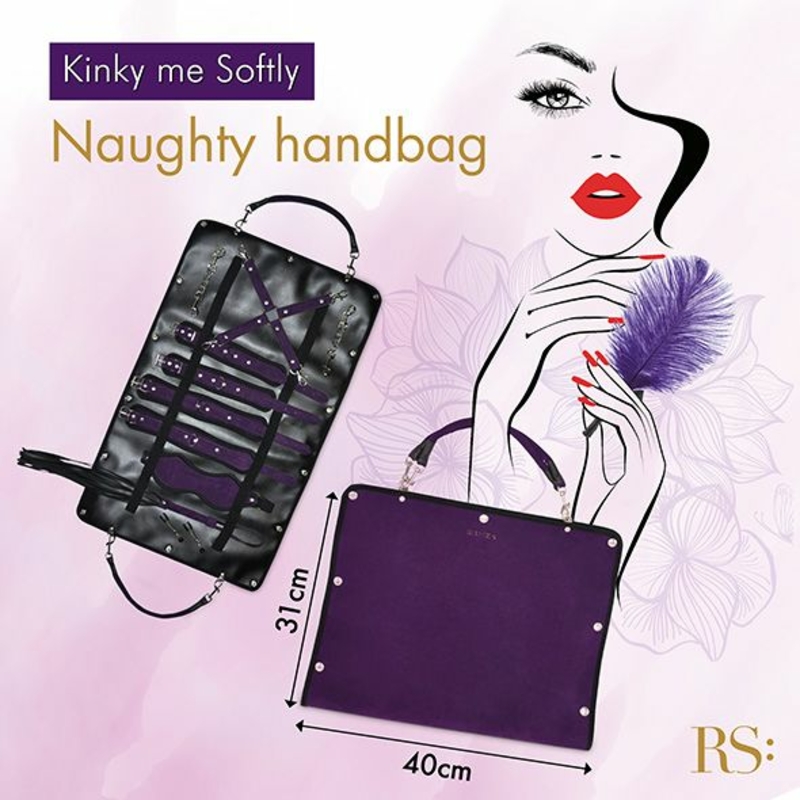 Подарочный набор для BDSM RIANNE S - Kinky Me Softly Purple: 8 предметов для удовольствия, numer zdjęcia 4