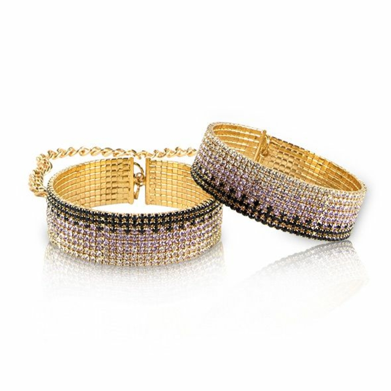 Лакшери наручники-браслеты с кристаллами Rianne S: Diamond Cuffs, подарочная упаковка, фото №3