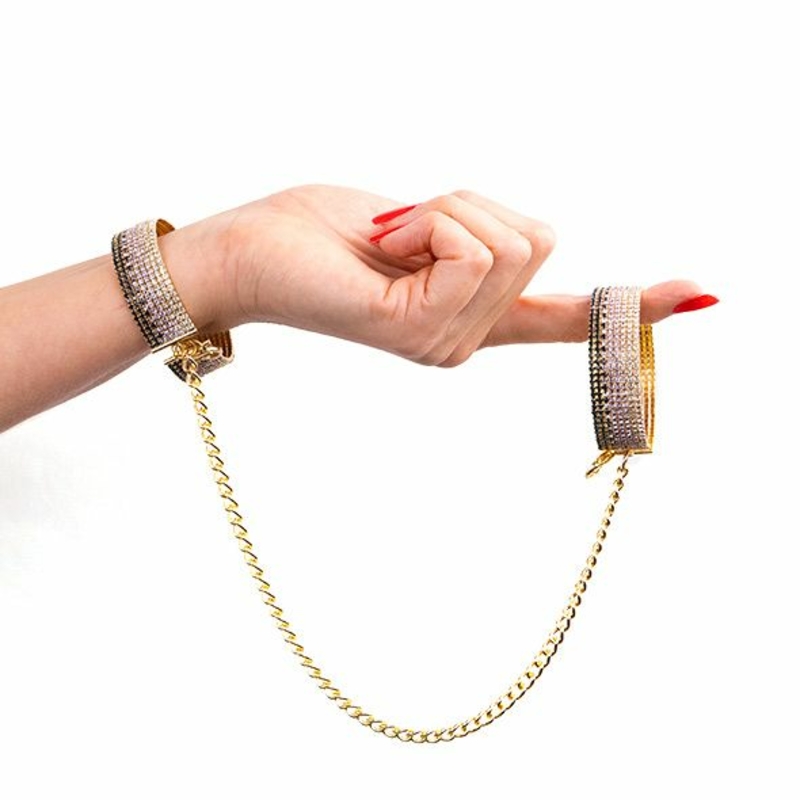 Лакшери наручники-браслеты с кристаллами Rianne S: Diamond Cuffs, подарочная упаковка, фото №7