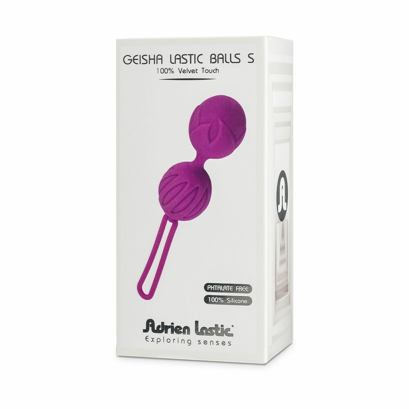 Вагинальные шарики Adrien Lastic Geisha Lastic Balls Mini Violet (S), диаметр 3,4см, масса 85г, фото №4