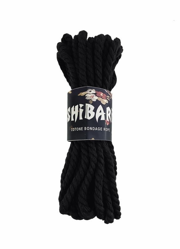 Хлопковая веревка для Шибари Feral Feelings Shibari Rope, 8 м черная, numer zdjęcia 2