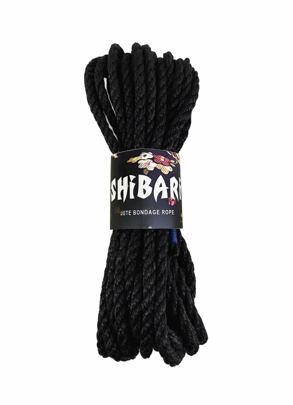 Джутовая веревка для Шибари Feral Feelings Shibari Rope, 8 м черная, фото №2